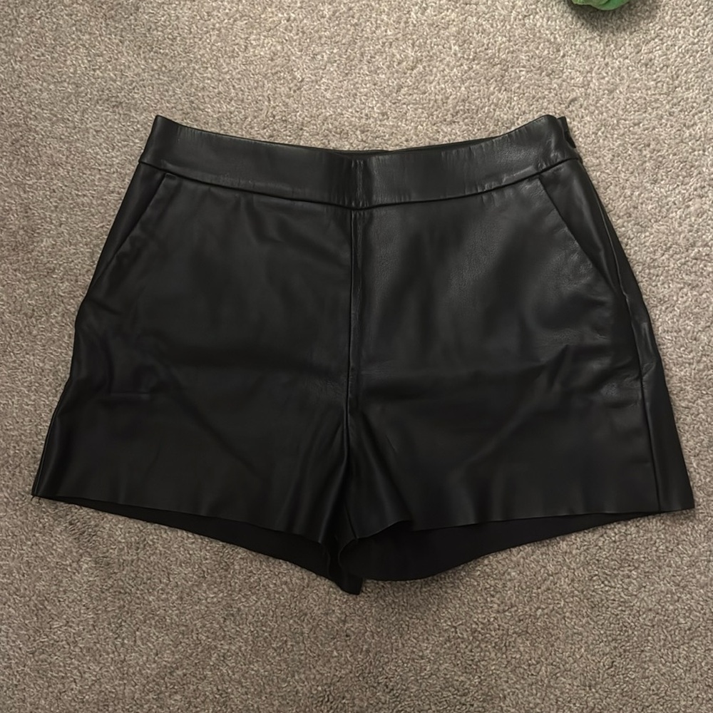 Leather High Waisted Shorts